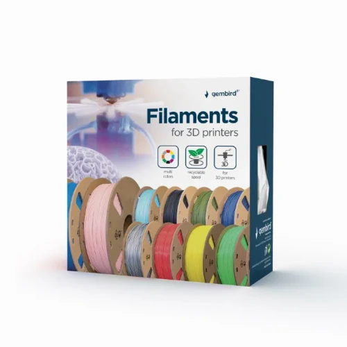 Gembird ABS Filament, Grey, 1.75 mm, 1 kg