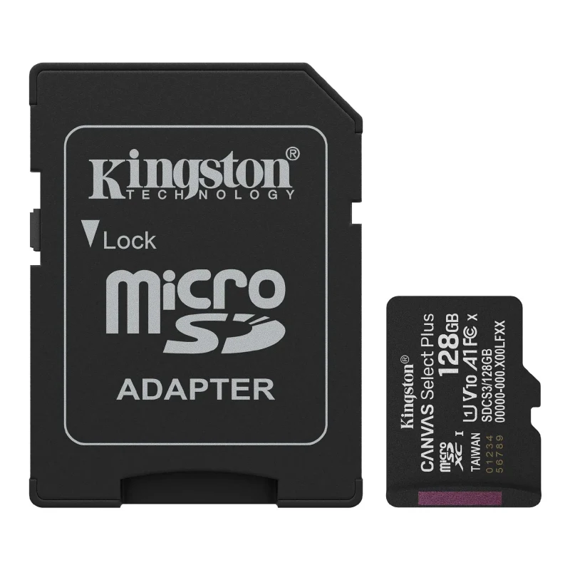 Card de memorie microSD  128GB Kingston Canvas Select Plus, 150MB/s + SD adapter 2