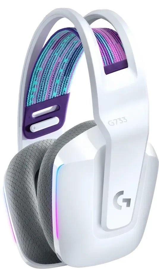 Casti Gaming Logitech Gaming G733 LIGHTSPEED Wireless RGB, White 2