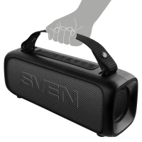 Boxa portabila SVEN PS-235, Black / 12W / Bluetooth / FM / USB / 1500mA*h 6