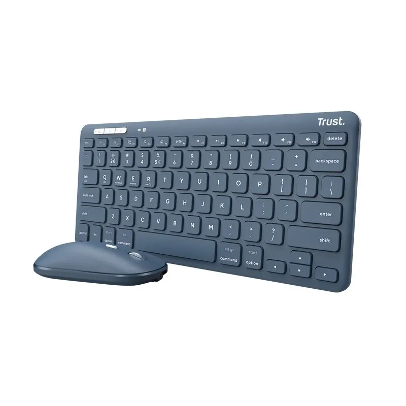 Wireless Tastatura si mouseTrust  Lyra Multi-Device / BT5.0 / Blue 2
