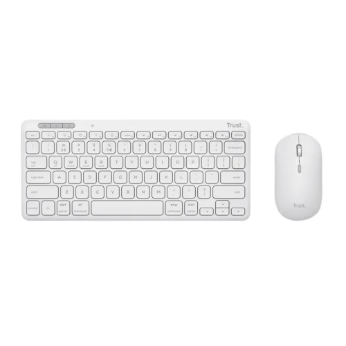 Wireless Tastatura si mouseTrust  Lyra Multi-Device / BT5.0 / White