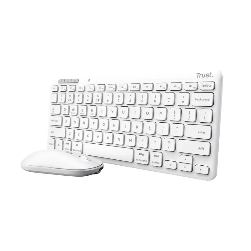 Wireless Tastatura si mouseTrust  Lyra Multi-Device / BT5.0 / White 2