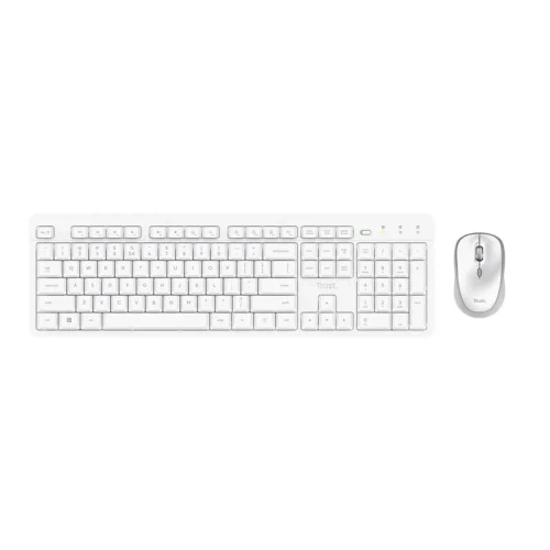 Tastatura si Mouse WirelessTrust ODY II / White