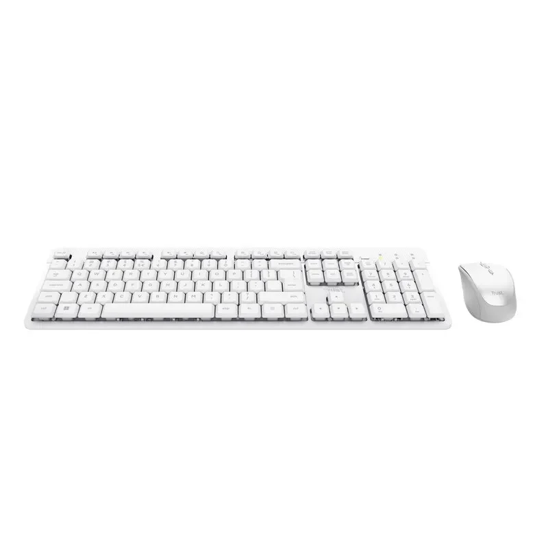 Tastatura si Mouse WirelessTrust ODY II / White 2