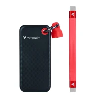 M.2 SSD Extern Verbatim Pocket / 1TB / USB 3.2 Gen 2 / Black/Red