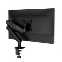 Arm for 1 monitors 17”-34” -  AOC AM400B Black, Desk Clamp/Grommet, Aluminum structure, Mechanical Gas Spring System, Height adjustment, Max.Load: 2-9kg, Tilt: '-90°~+85°, Swivel:180°, Rotation:360°, Hidden cable management, VESA 75/100 5