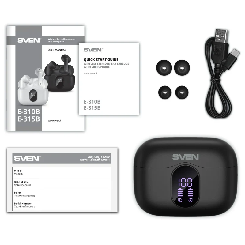 Casti SVEN E-315B, Black 6