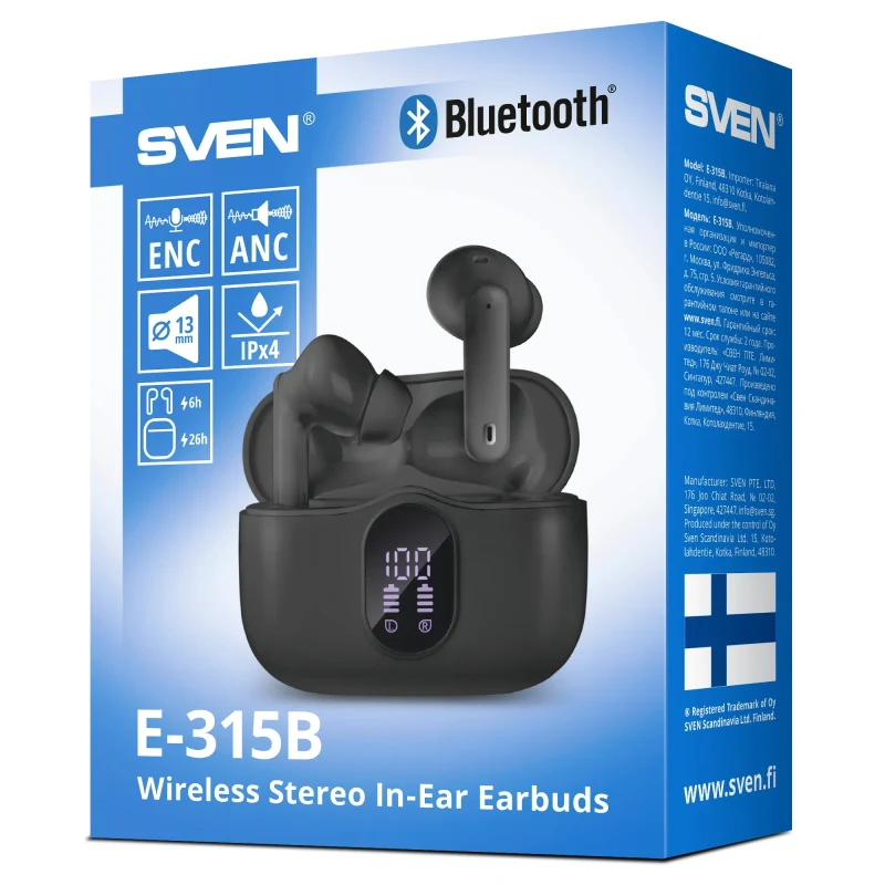 Casti SVEN E-315B, Black 7