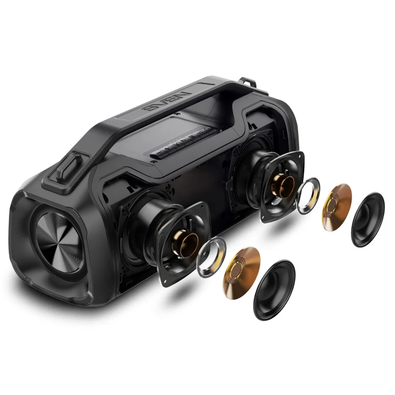 Boxa portabila SVEN PS-390 Black / 50W / Bluetooth / FM tuner / USB / microSD / TWS 2