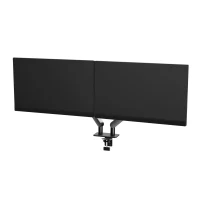 Arm for 2 monitors 17”-34” -  AOC AM420B Black, Desk Clamp/Grommet, Aluminum structure, Mechanical Gas Spring System, Height adjustment, Max.Load: 2-9kg, Tilt: '-90°~+85°, Swivel:180°, Rotation:360°, Hidden cable management, VESA 75/100 3