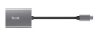 Card reader Trust Dalyx / USB-C, microSD / SDHC/SDXC, Cable length 8 cm / Silver 3