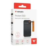 M.2 SSD Extern Verbatim Pocket / 1TB / USB 3.2 Gen 2 / Black/Orange 3