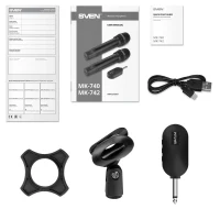 Microfon penru karaoke SVEN MK-740 / Wireless / Black 7