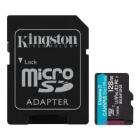 Card de memorie microSD 128GB Kingston Canvas Go Plus Gen 4, A2, up to 200MB/s, + SD adapter 2