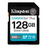 Card de memorie SD 128GB Kingston Canvas Go! Plus G4, 200/160MB/s 2