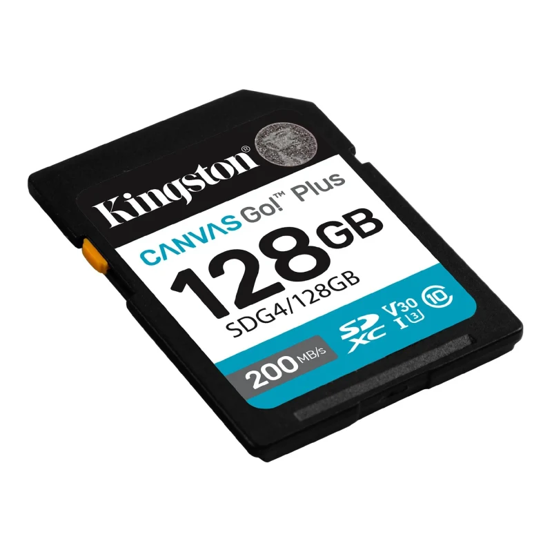 Card de memorie SD 128GB Kingston Canvas Go! Plus G4, 200/160MB/s 3