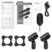 Set de doua microfoane wireless SVEN MK-742 / Wireless / Black 7