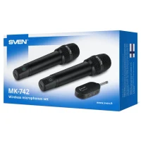 Set de doua microfoane wireless SVEN MK-742 / Wireless / Black 8
