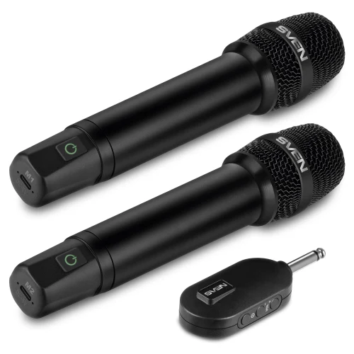 Set de doua microfoane wireless SVEN MK-742 / Wireless / Black