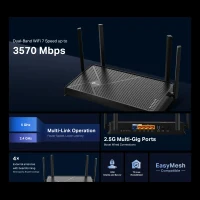 Wi-Fi Router TP-LINK Archer BE230/ AX3600 Dual Band / Wi-Fi7 / 2.5Gigabit / 4 external antennas 5