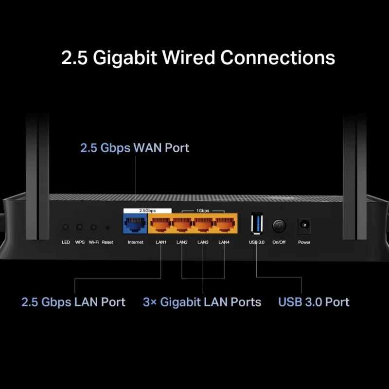 Wi-Fi Router TP-LINK Archer BE230/ AX3600 Dual Band / Wi-Fi7 / 2.5Gigabit / 4 external antennas 7