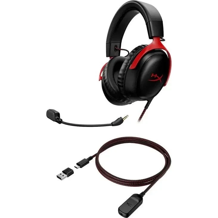 Casti Gaming HyperX Cloud III, red, [727A9AA] 3