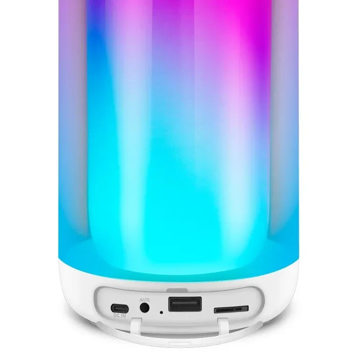 Boxe Portabile Bluetooth SVEN PS-265 White / 10W RMS / TWS / RGB 12 lighting modes with Night Light / FM tuner / USB & microSD / White 6