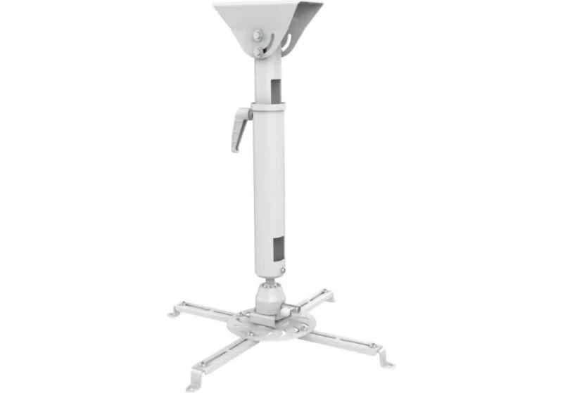 Sunne PRO300M2 Ceiling/ Bevel Projector Bracket, Mounting Range 130 – 470 mm, Adjustable Length 600 – 900mm, Tilt/Swivel -8°~+8°, 360° Rotate, max 35kg, Integrated cable management, Universal mounting pattern up to 450mm width, White 2