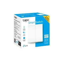 Intrerupator Smart dublu TP-LINK Tapo S220, White / 2-Gang 1-Way 2