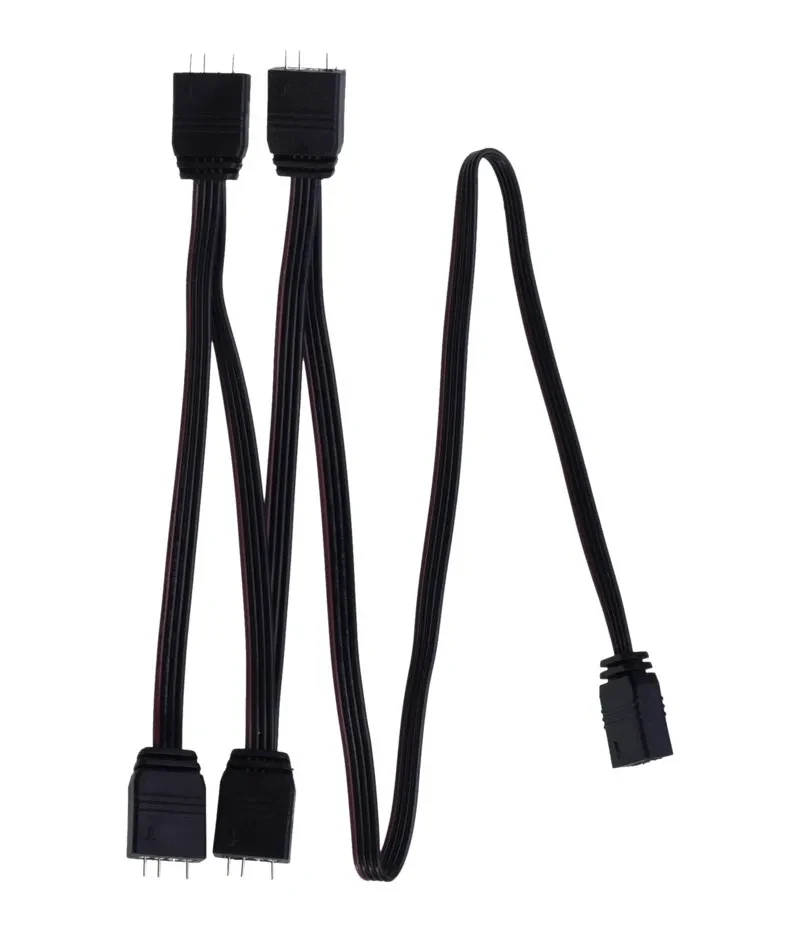 XILENCE LQZ.ARGB_Set Cable (XZ171), Cooling Control Set for  ARGB components: 5V D/P 3PIN connections, 1 x Receiver, 1 x Remote Controller, 1x 1 to 4 ARGB Splitter 3