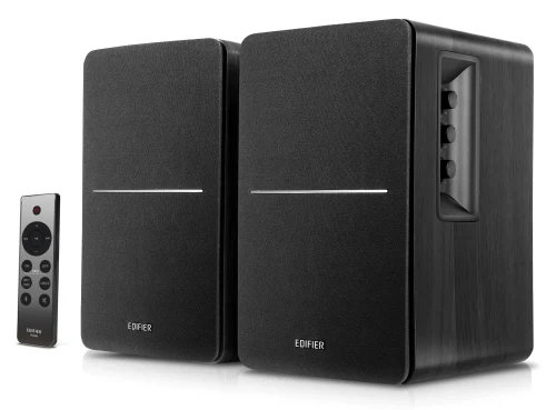 Boxe Edifier R1280DBs Black / 42W RMS / Qualcomm Bluetooth 5.0 / Audio in: 2x RCA / optical / coaxial / AUX / remote control / wooden / (4”+1/2')