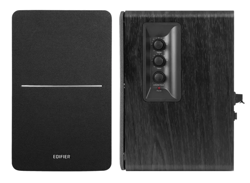 Boxe Edifier R1280DBs Black / 42W RMS / Qualcomm Bluetooth 5.0 / Audio in: 2x RCA / optical / coaxial / AUX / remote control / wooden / (4”+1/2') 2