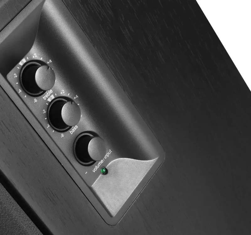 Boxe Edifier R1280DBs Black / 42W RMS / Qualcomm Bluetooth 5.0 / Audio in: 2x RCA / optical / coaxial / AUX / remote control / wooden / (4”+1/2') 3