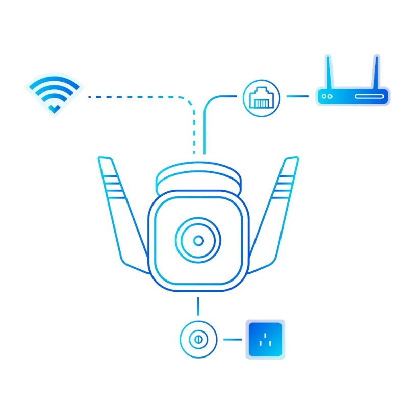 Smart Camere TP-LINK Tapo TC65, White 3
