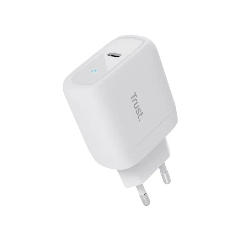 Trust Maxo 65W Universal USB-C Charger,  Charging technology USB-C, USB PD 3.0 + PPS, output (5, 9, 12, 15, 20V; max 3A), with included 2m USB-C cable, White 2