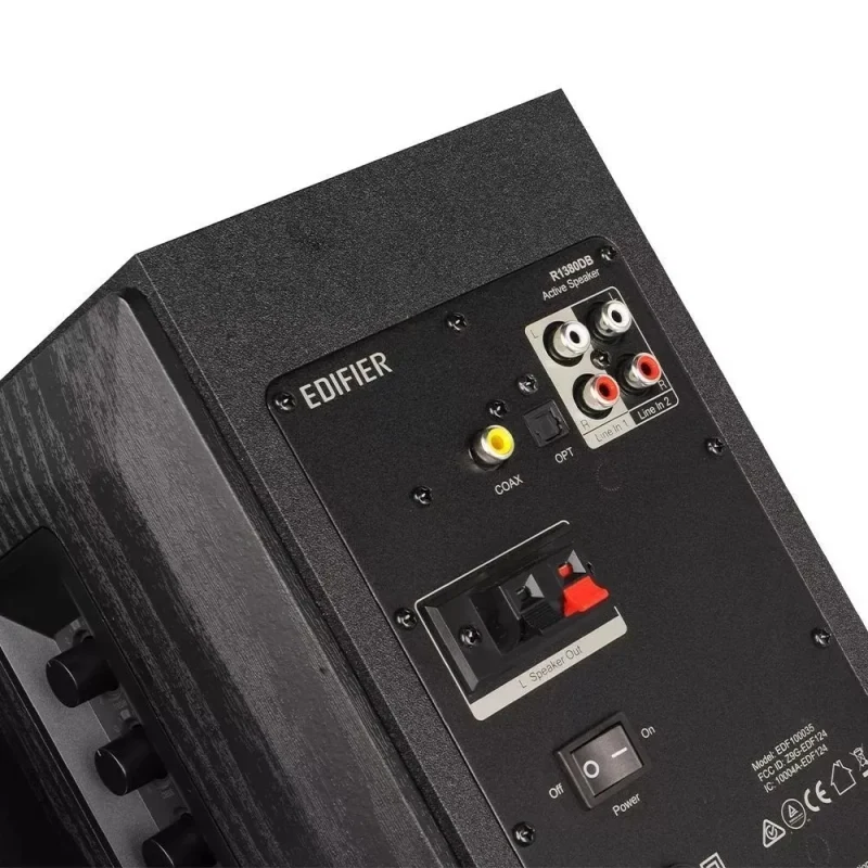 Boxe Edifier R1380DB Black / 42W RMS / 2x RCA / optical / coaxial / AUX / remote control / wooden / (4”+1”) 5