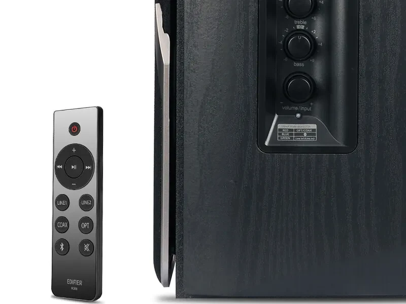 Boxe Edifier R1380DB Black / 42W RMS / 2x RCA / optical / coaxial / AUX / remote control / wooden / (4”+1”) 3