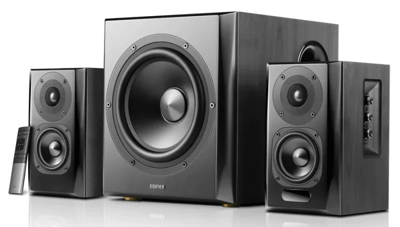 Boxe 2.1 Edifier S351DB Black / 150W RMS / Bluetooth V5.1 / RCAx2 / AUX / Optical / Coaxial / remote control 2
