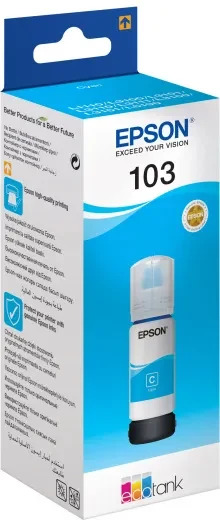 Epson 103 EcoTank Cyan ink bottle 65ml, 7500p. for L3200/3250/3256/3260/3266/3550