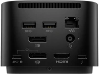 HP Thunderbolt Dock 120W G4- Universal docking with 1 x USB-C 3.2 G2 (Data Only), 4 x USB-A 3.2 G1, 2 x DP, 1 x RJ45, 1 x HDMI, 1 x TB4, 1 x USB-C DP alt mode port, support up to four 4K Displays, Up to 100W power, 0.76 kg. 4