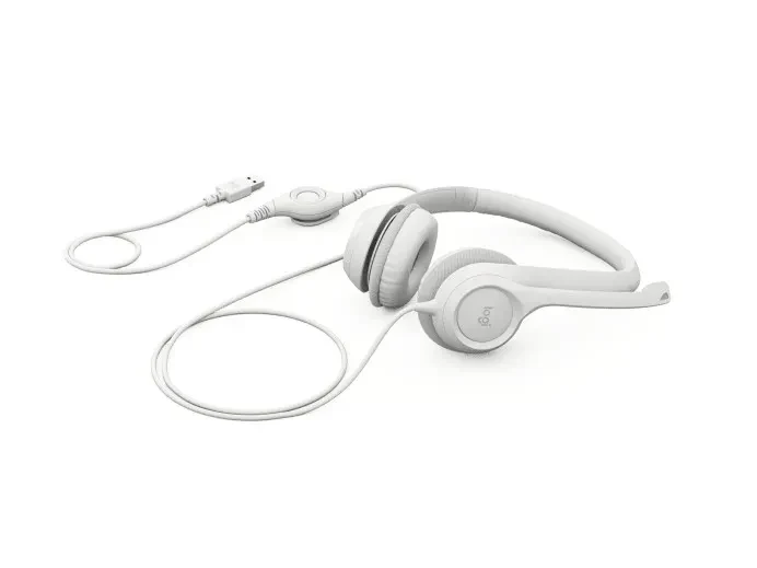 Casti Logitech USB H390, White 5