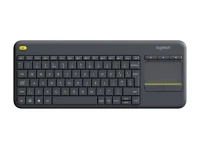 Tastatura tactila Wireless Logitech K400 Plus, Black