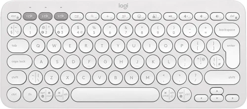 Tastatura Wireless Logitech Pebble Keys2 K380s / Bluetooth / White