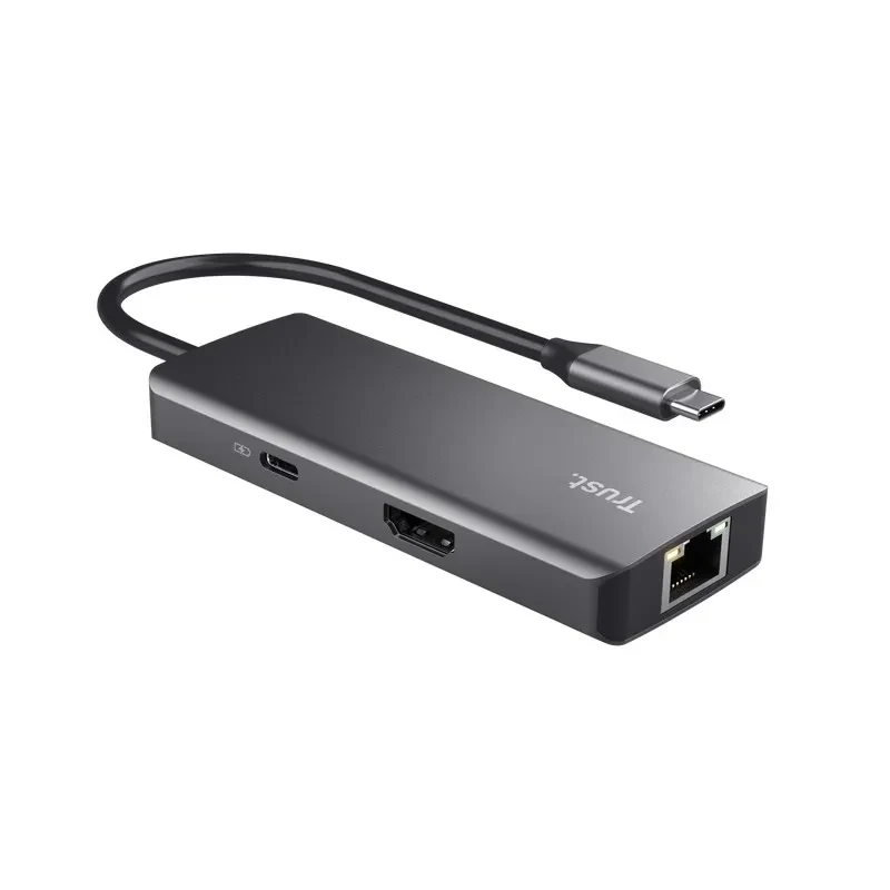 Adaptor Multiport Trust Dalyx/ USB-C/ 2xUSB-A/ 2xUSB-C/ HDMI/ RJ45/ SD 4