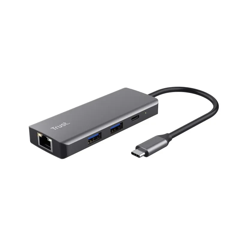 Adaptor Multiport Trust Dalyx/ USB-C/ 2xUSB-A/ 2xUSB-C/ HDMI/ RJ45/ SD 2