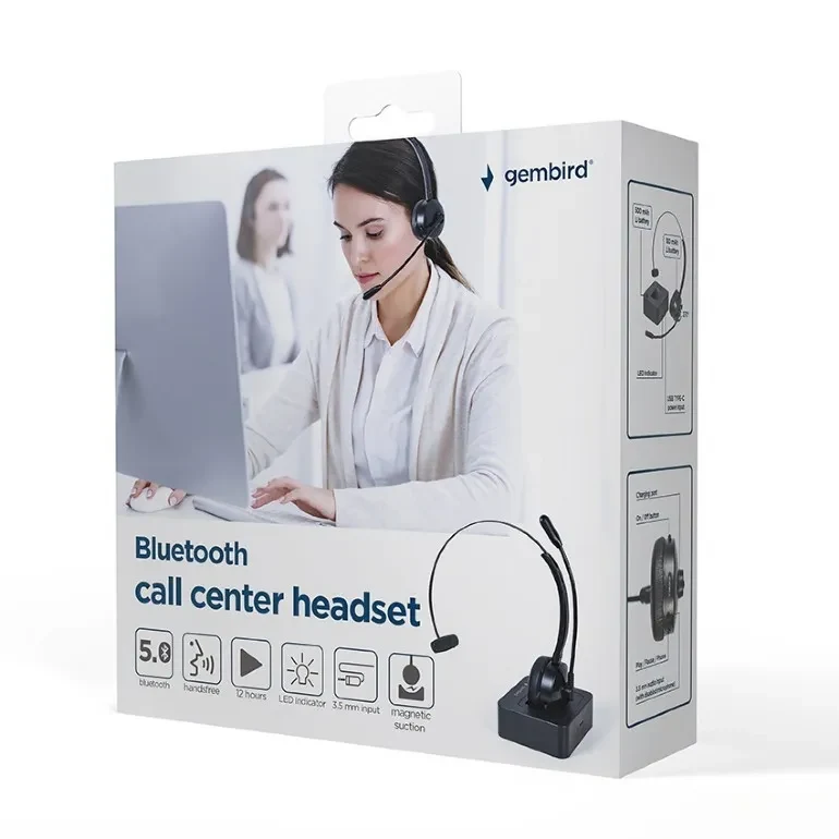 Casti Gembird BTHS-M-01, Black 9