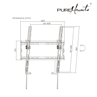 Suport TV de perete pentru 26-70”  PureMounts BT410 3