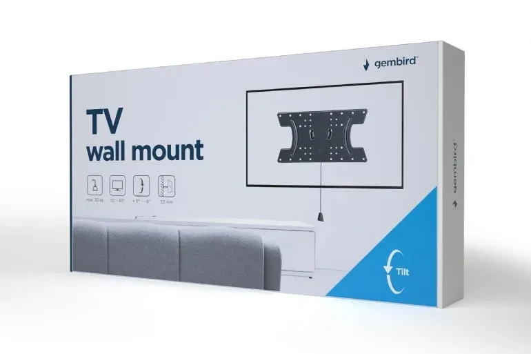 Suport TV de perete 32-65”, Gembird ”WM-65T-02” 9