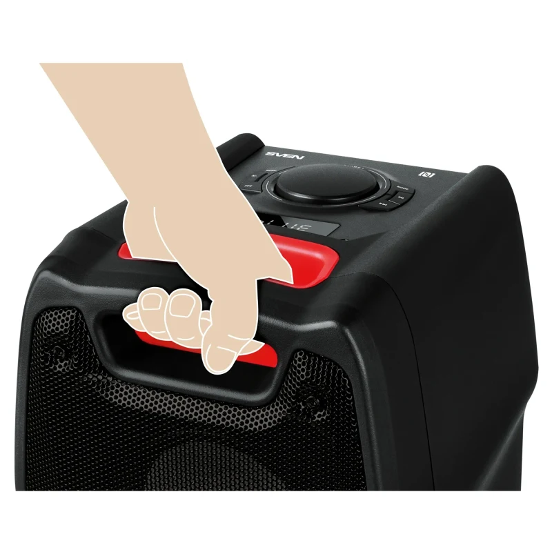 Boxa portabila SVEN PS-730 Black / 100W / Bluetooth / NFC / FM tuner / USB / microSD 8